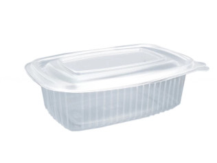 Контейнер пластиковый ПП-114-500 прозрачный с крышкой 500 мл 170х120х55 мм 1 шт (300 шт/ящ)