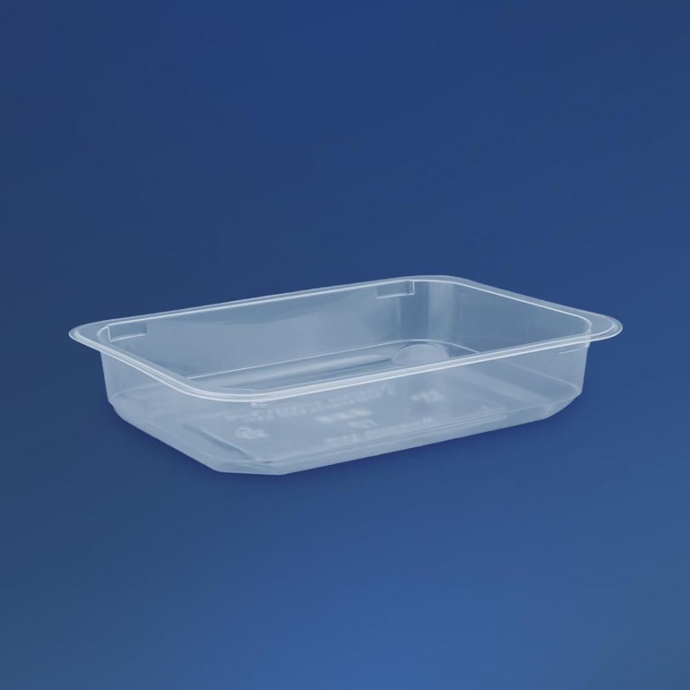 Контейнер пластиковый ПП-118-500 прозрачный с крышкой 500 мл 187х138х36 мм 400 шт/ящ