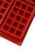 Форма силиконовая Профи Бельгийская вафля 4 ячейки красная 13х7,6 см