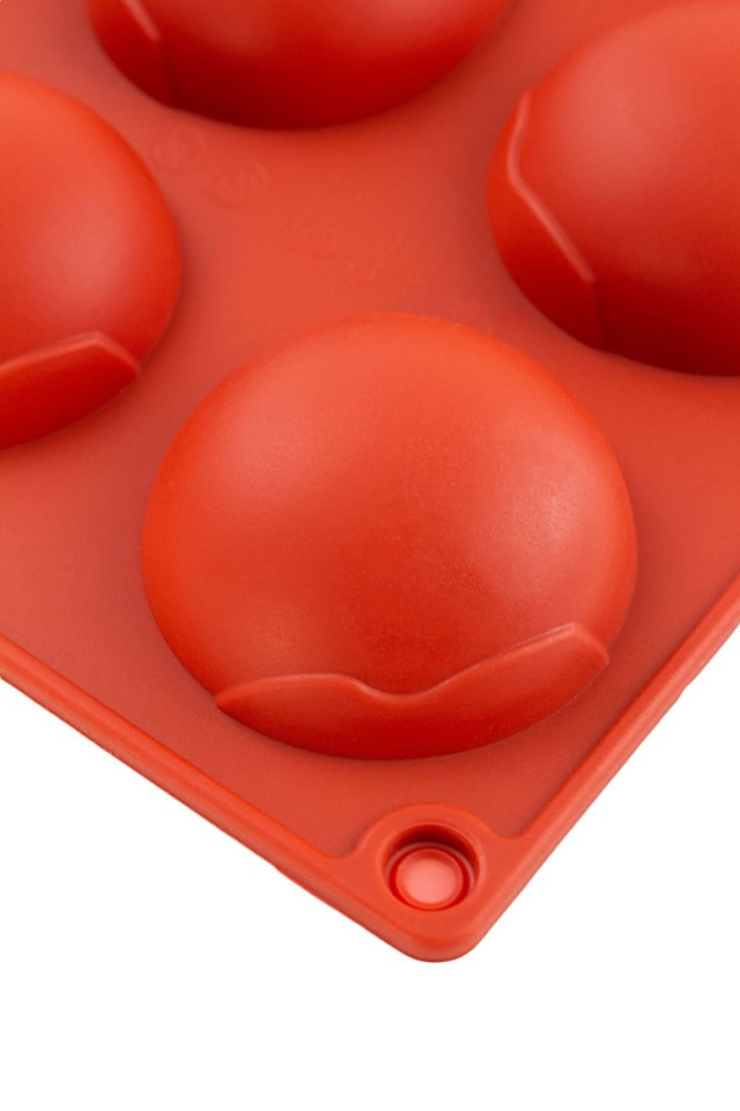 Форма силиконовая Профи Глобал 12 ячеек красная 4,6 см