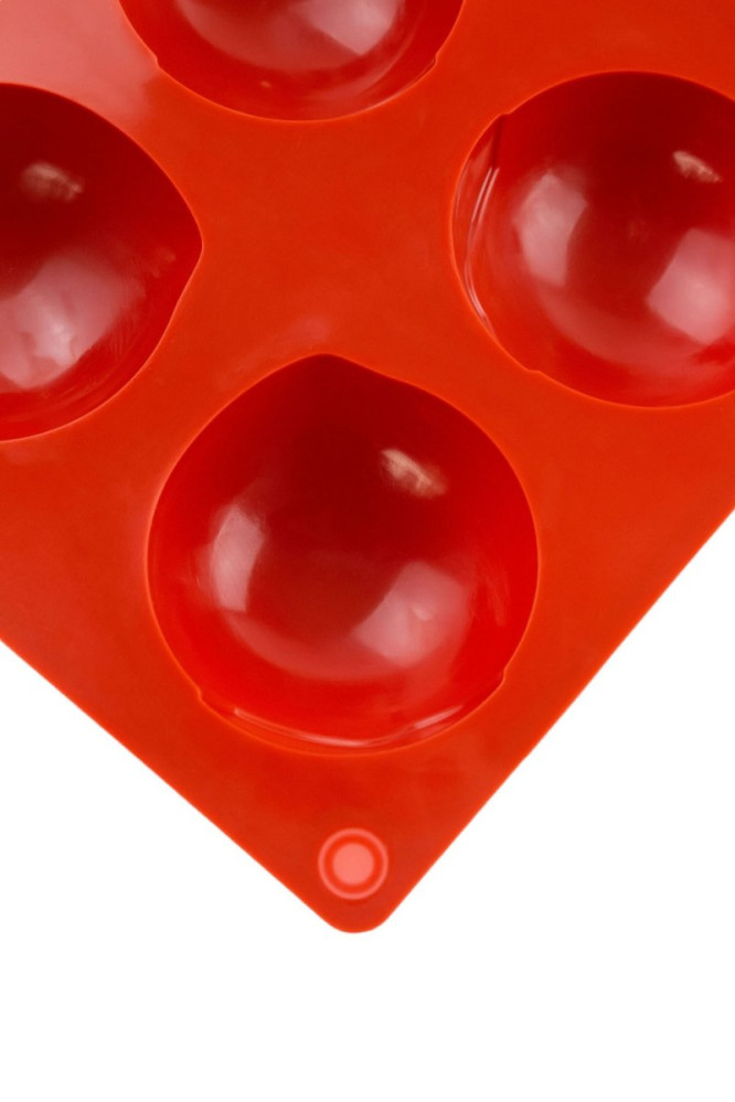 Форма силиконовая Профи Глобал 12 ячеек красная 4,6 см
