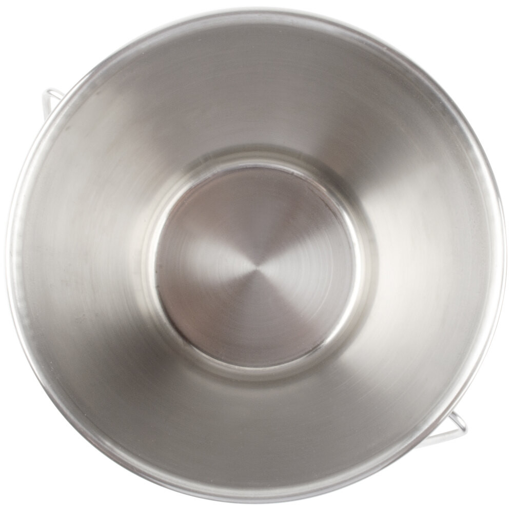 Ведерко из нержавеющей стали с ручкой 170 мл 7,5х7 см