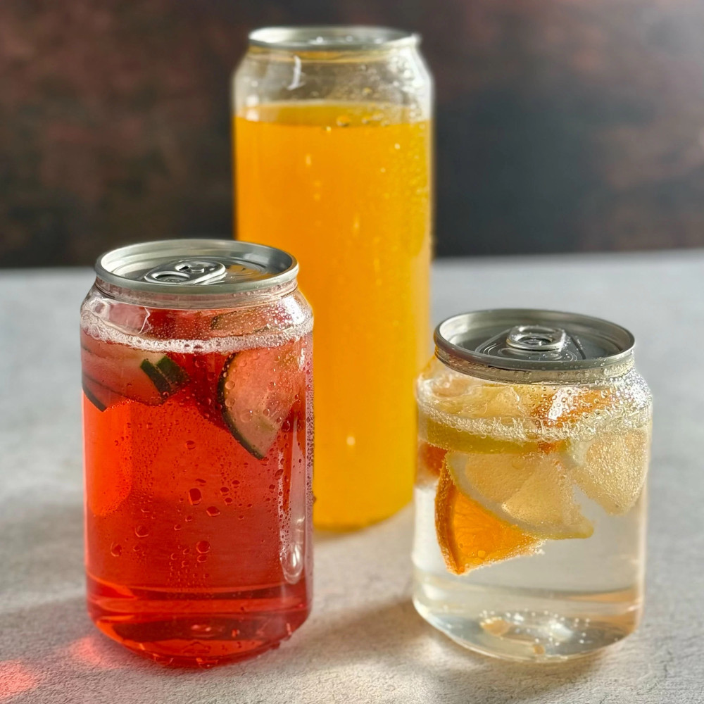 Банка для напитков и десертов PET прозрачная 500 мл 1 шт (100 шт/ящ)