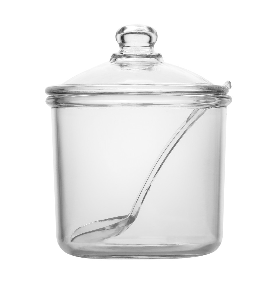 Емкость для специй из поликарбоната прозрачная с ложкой 250 мл