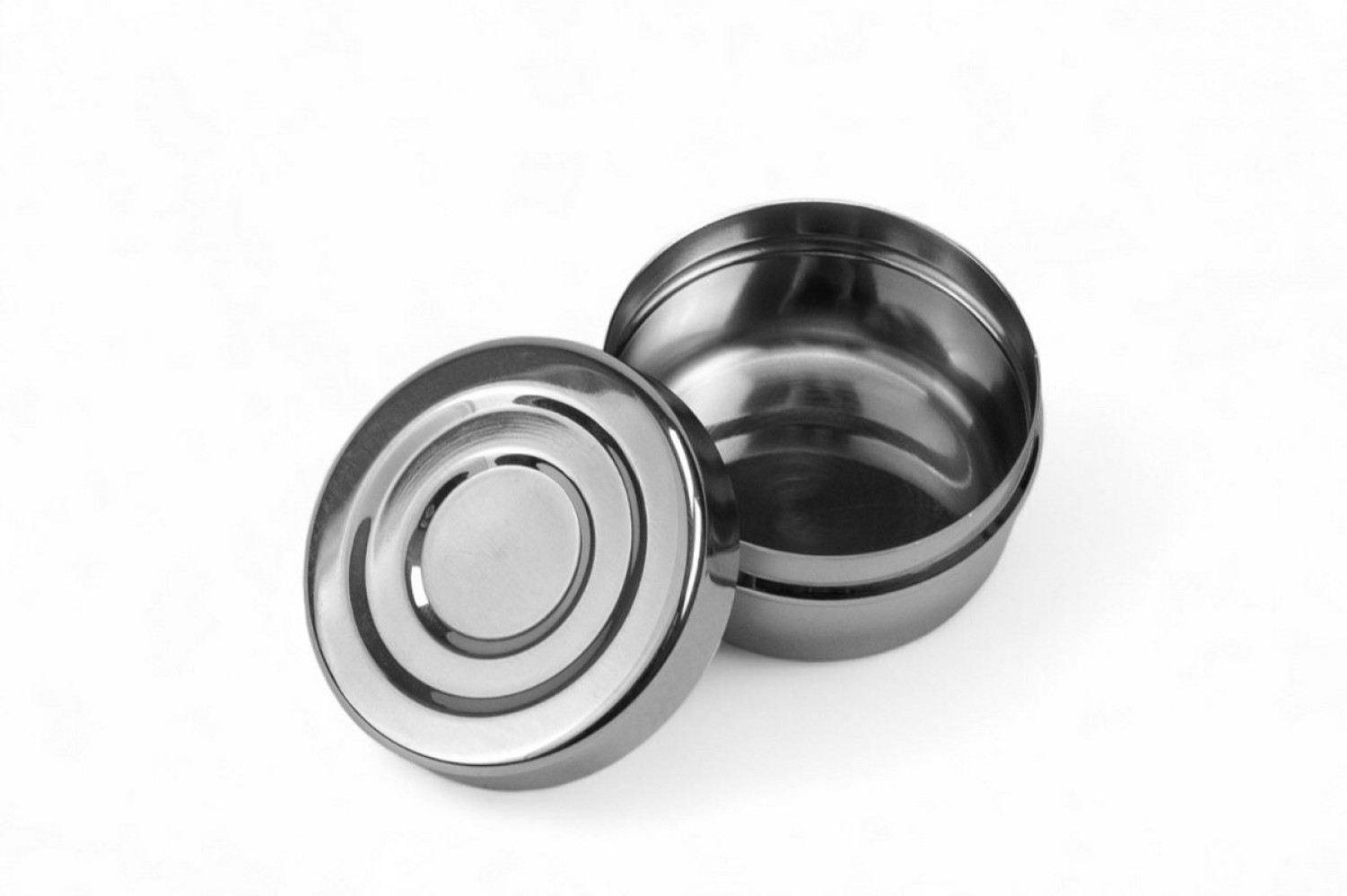Баночка для специй из нержавеющей стали круглая 60 мл
