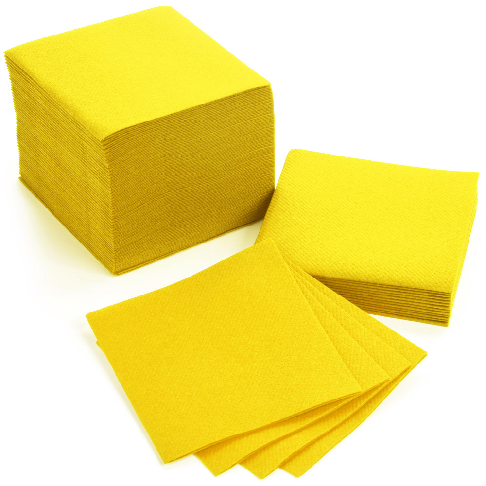 Салфетка барная PROF однослойная желтая 400 листов/уп (10 уп/ящ)