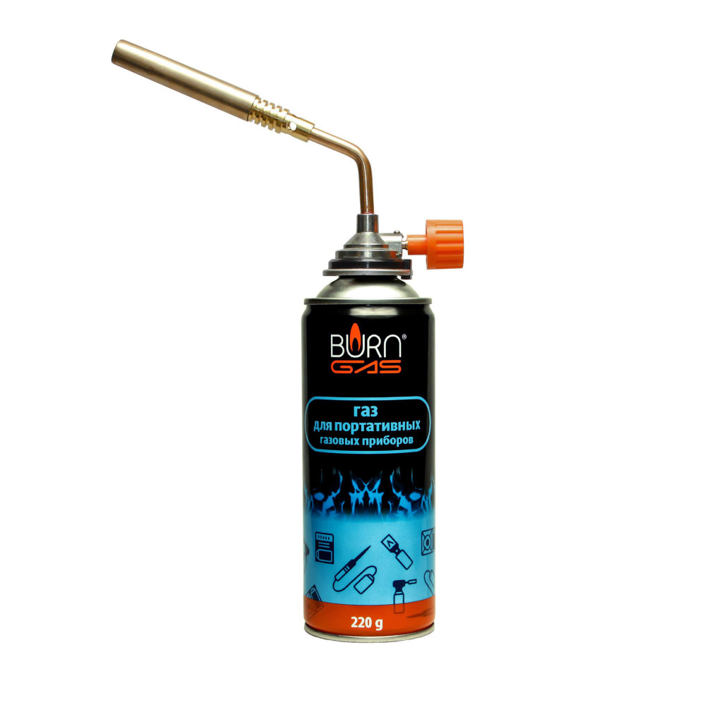 Баллон газовый для портативных газовых устройств Burn Gas 220 г 400 мл (28 шт/ящ)