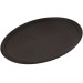 Поднос пластиковый овальный антислип коричневый 73х60х3 см