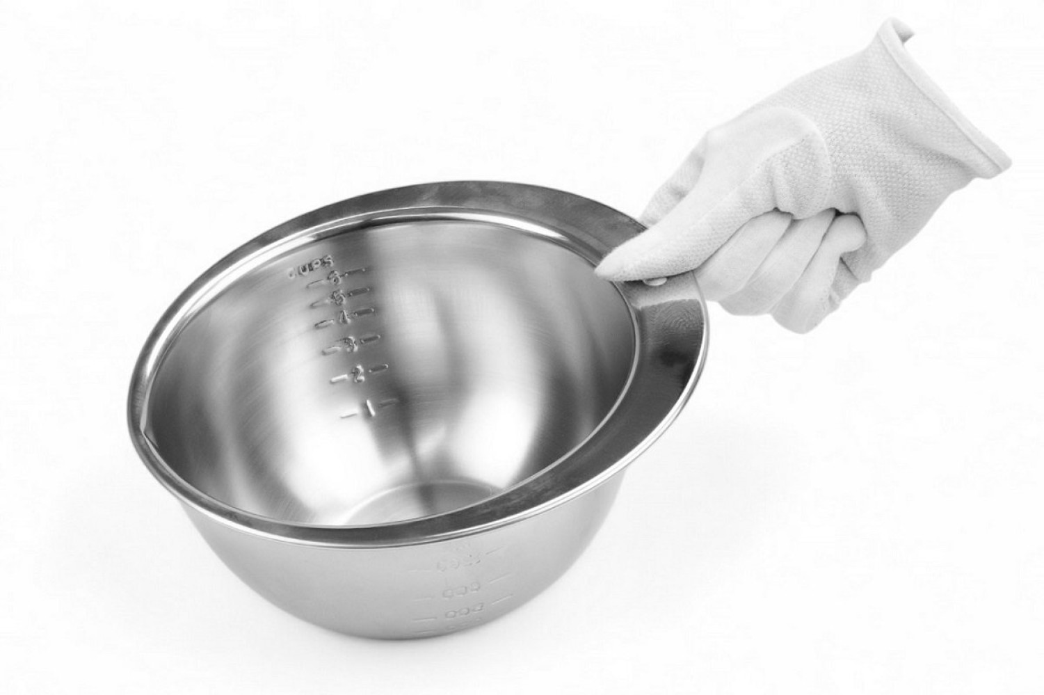 Миска из нержавеющей стали с мерной шкалой 2 л