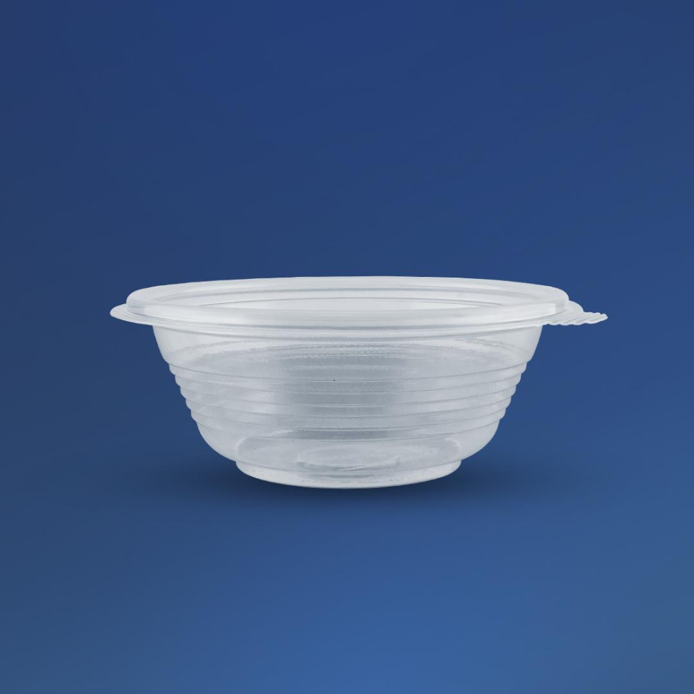 Супник пластиковый ПП-117-350 прозрачный с крышкой 350 мл 140х55 мм 480 шт/ящ