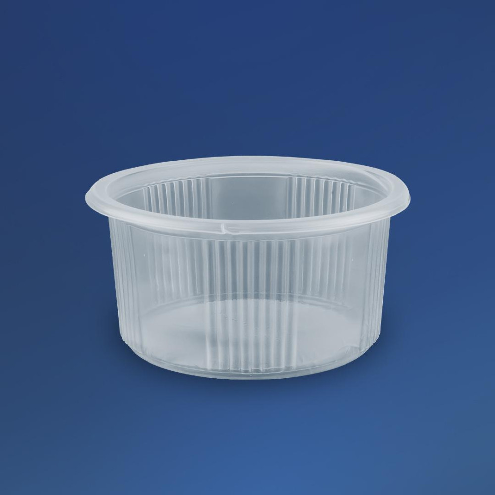Супник пластиковый ПП-115-350 прозрачный с крышкой 350 мл 115х57 мм 500 шт/ящ