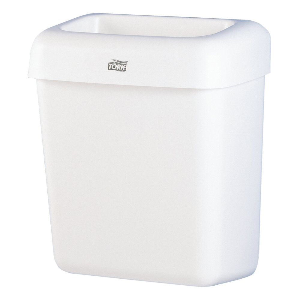 Корзина для мусора пластиковая Tork белая 20 л 322х430х205 мм