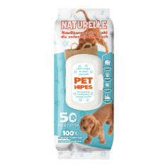 Салфетки влажные для ухода за домашними животными Naturelle 18х16,5 см 50 шт/уп (24 уп/ящ)
