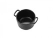 Кастрюлька из меламина черная с ручками 200 мл 9х5,7 см