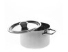 Кастрюлька из нержавеющей стали с ручками 470 мл 10х6 см