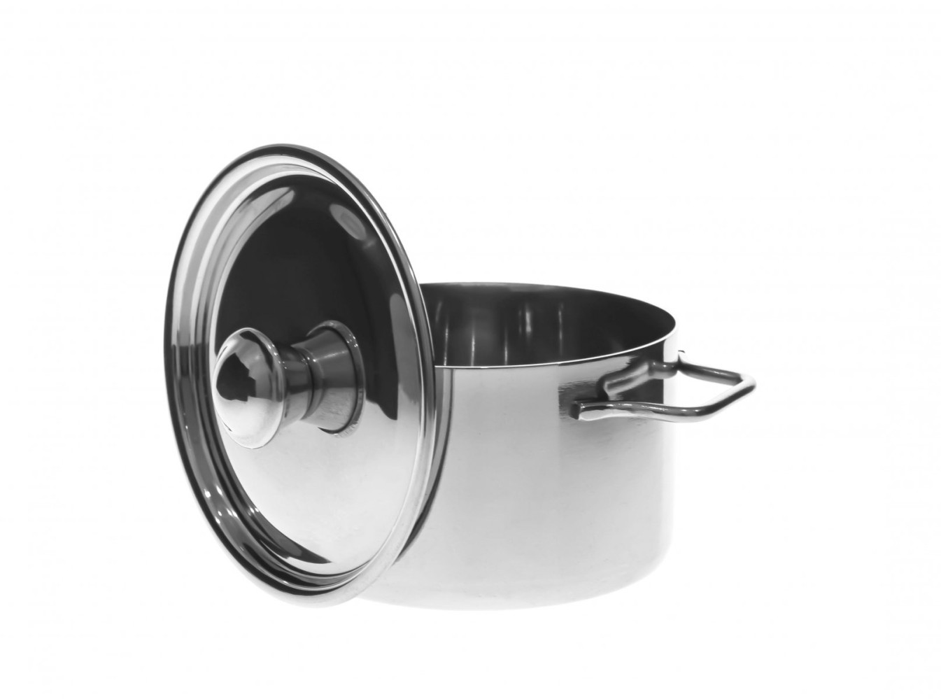 Кастрюлька из нержавеющей стали с ручками 470 мл 10х6 см