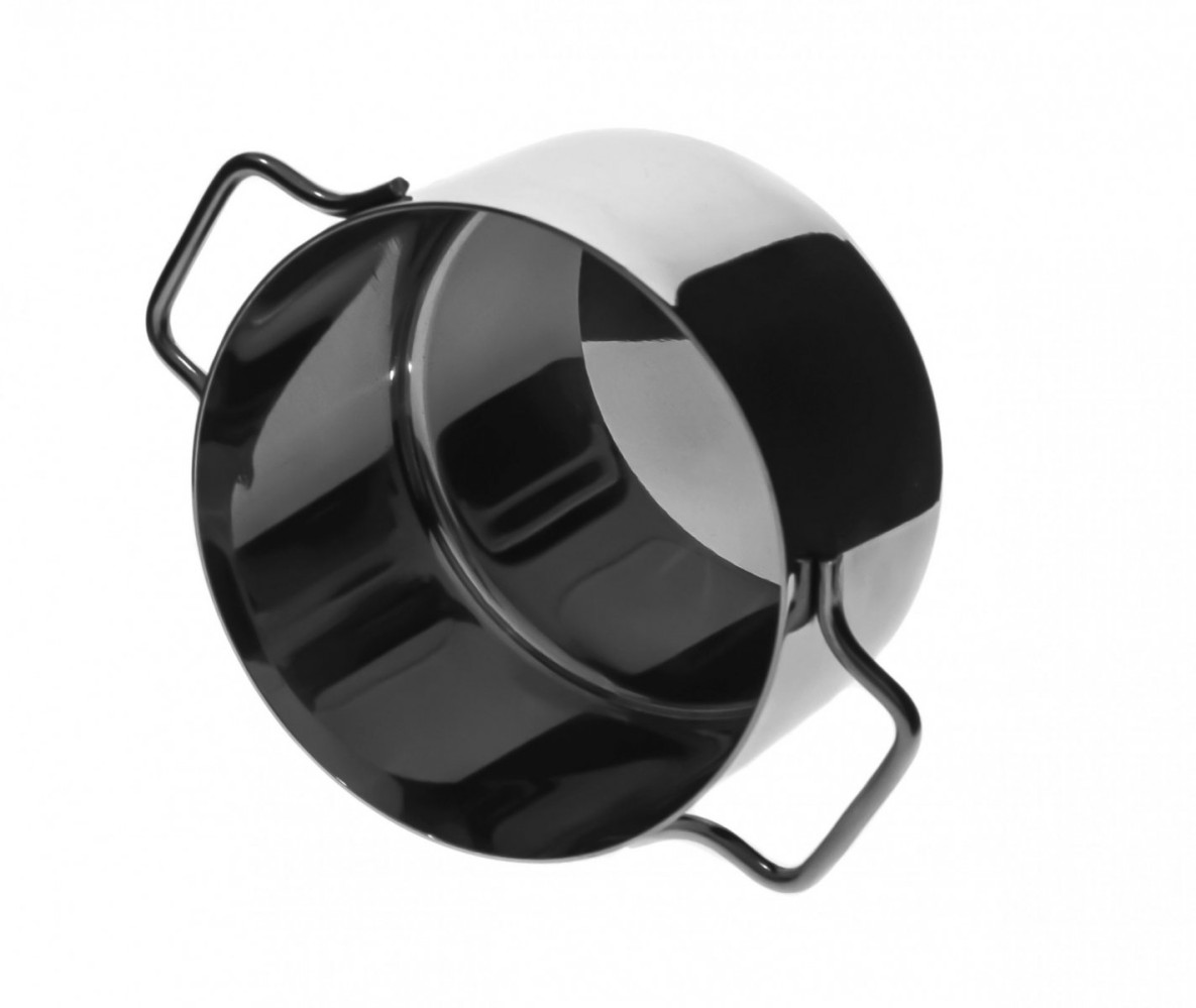 Кастрюлька из нержавеющей стали с ручками 650 мл 12,2х6 см