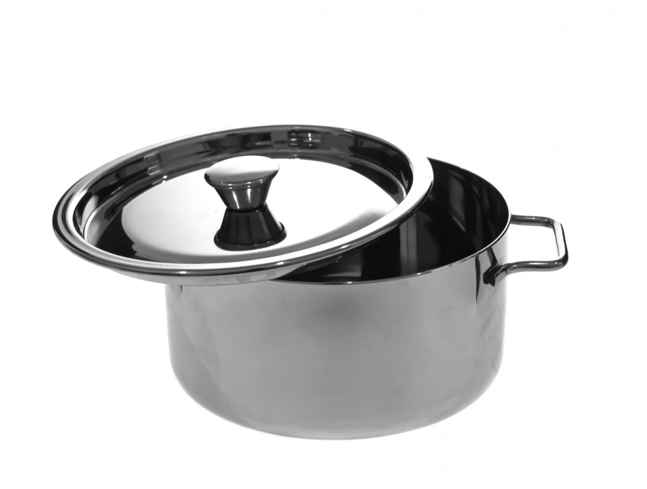 Кастрюлька из нержавеющей стали с ручками 650 мл 12,2х6 см