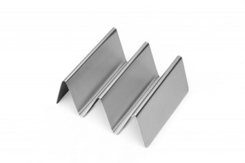 Подставка для хот-догов и тако из нержавеющей стали 2/3 секции 13х11,5х5 см