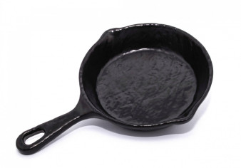 Сковорода из меламина круглая черная 400 мл 15х3,5 см