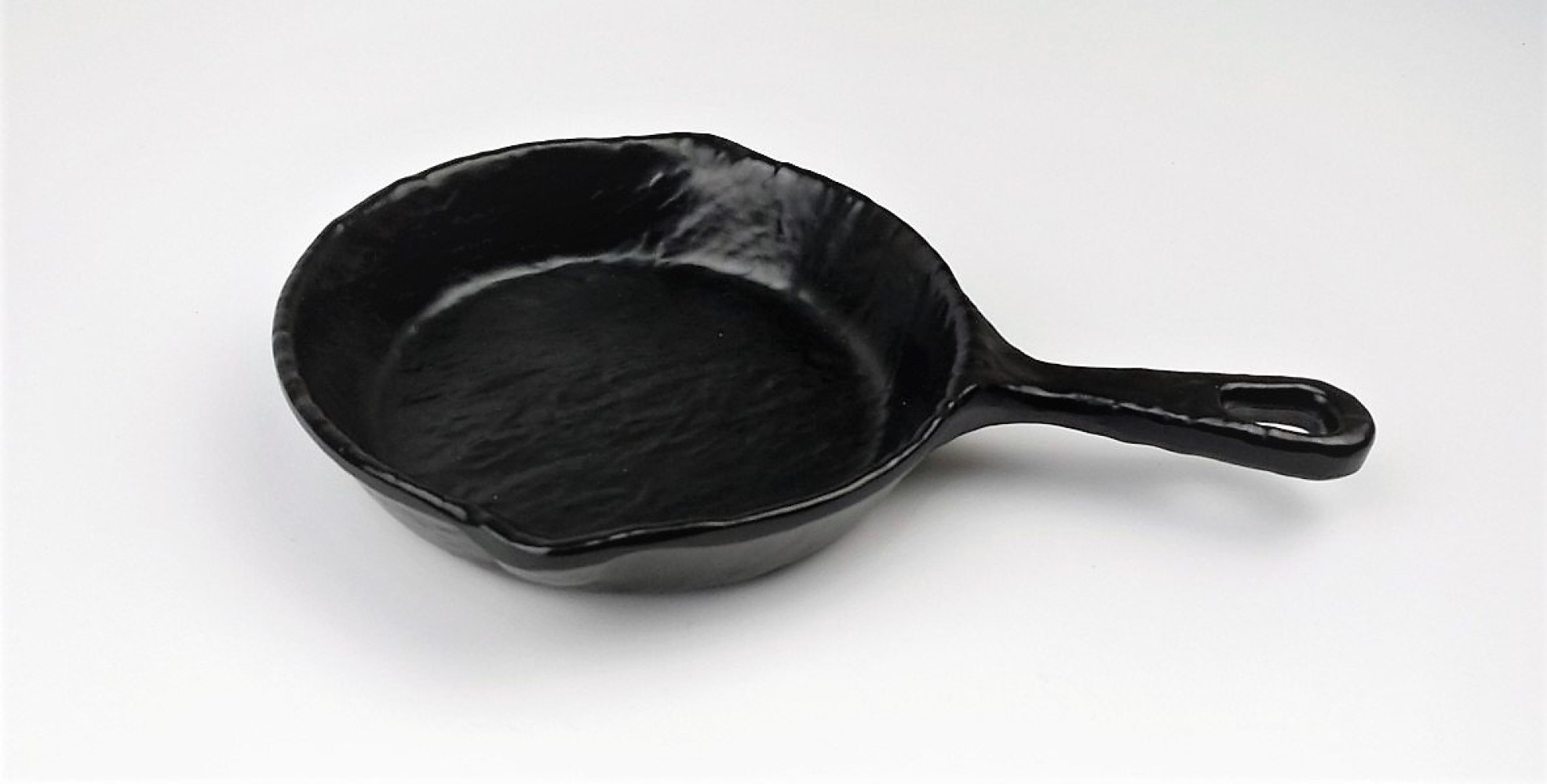 Сковорода из меламина круглая черная 600 мл 19х3,8 см