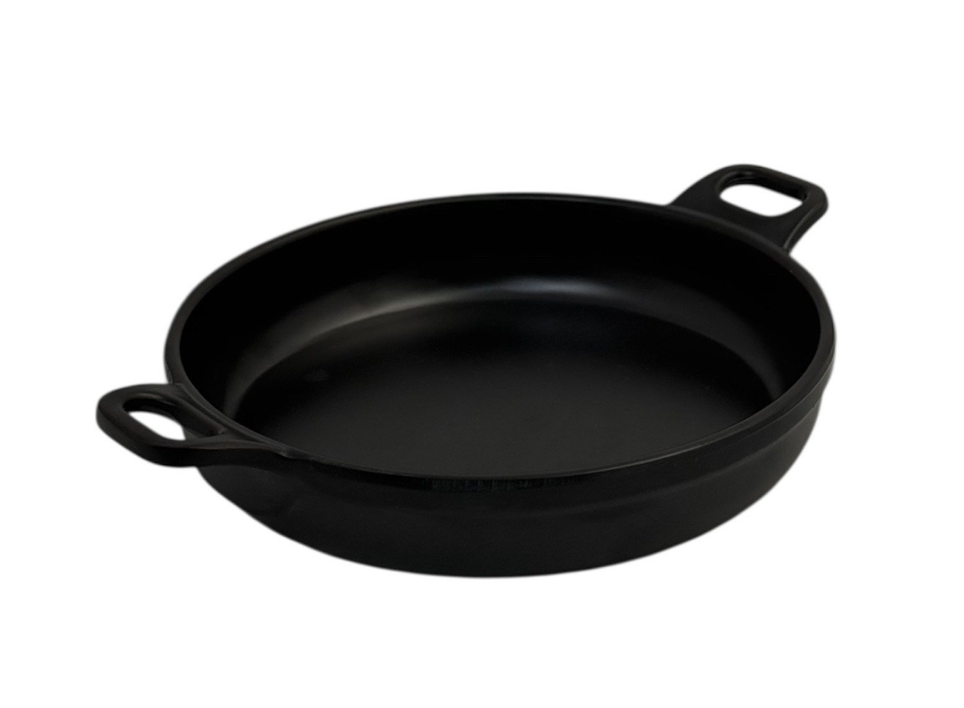 Сковорода из меламина круглая черная 14х3 см