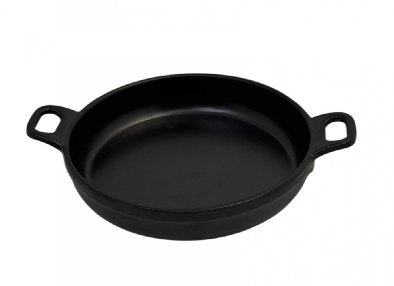 Сковорода из меламина круглая черная 14х3 см