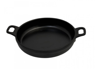 Сковорода из меламина круглая черная 14х3 см