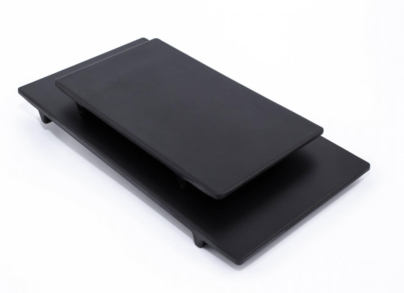 Доска для суши из меламина прямоугольная черная 23,7х14х2,3 см