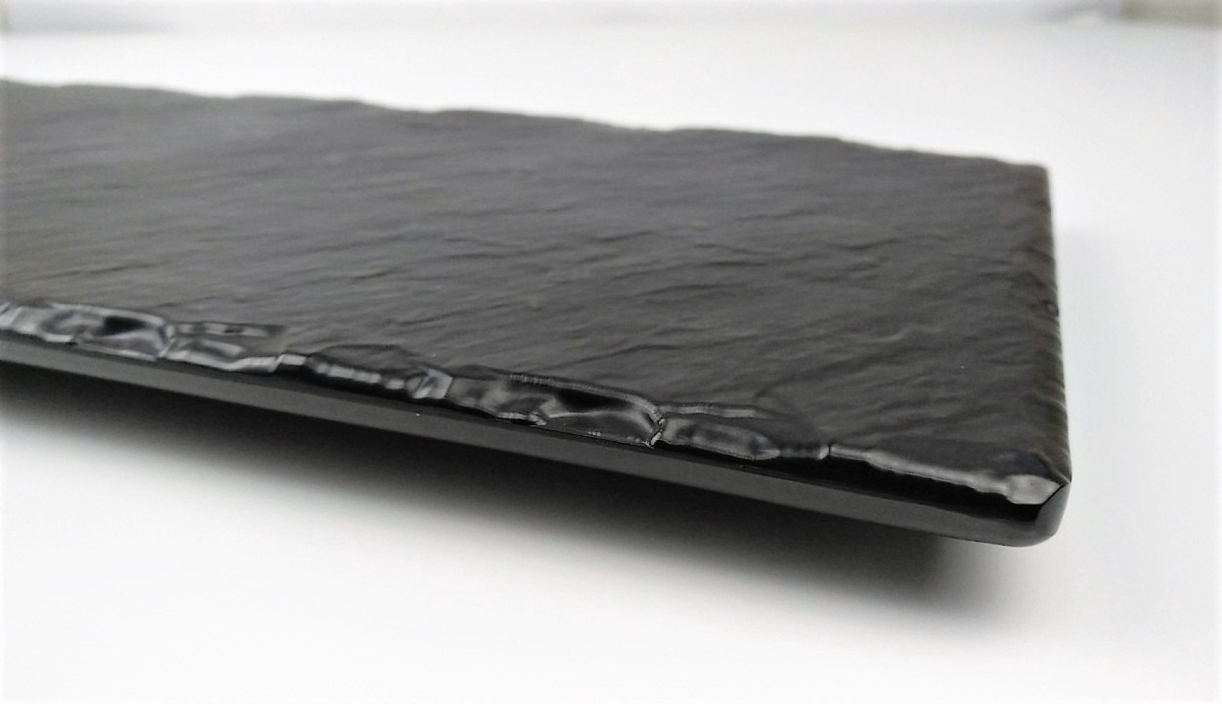 Доска для суши из меламина прямоугольная черная 40х15х1,8 см