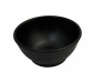 Тарелка глубокая из меламина круглая черная 280 мл 10,5х5 см