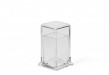 Подставка для зубочисток из акрила квадратная прозрачная 3,2х3,2х5,5 см