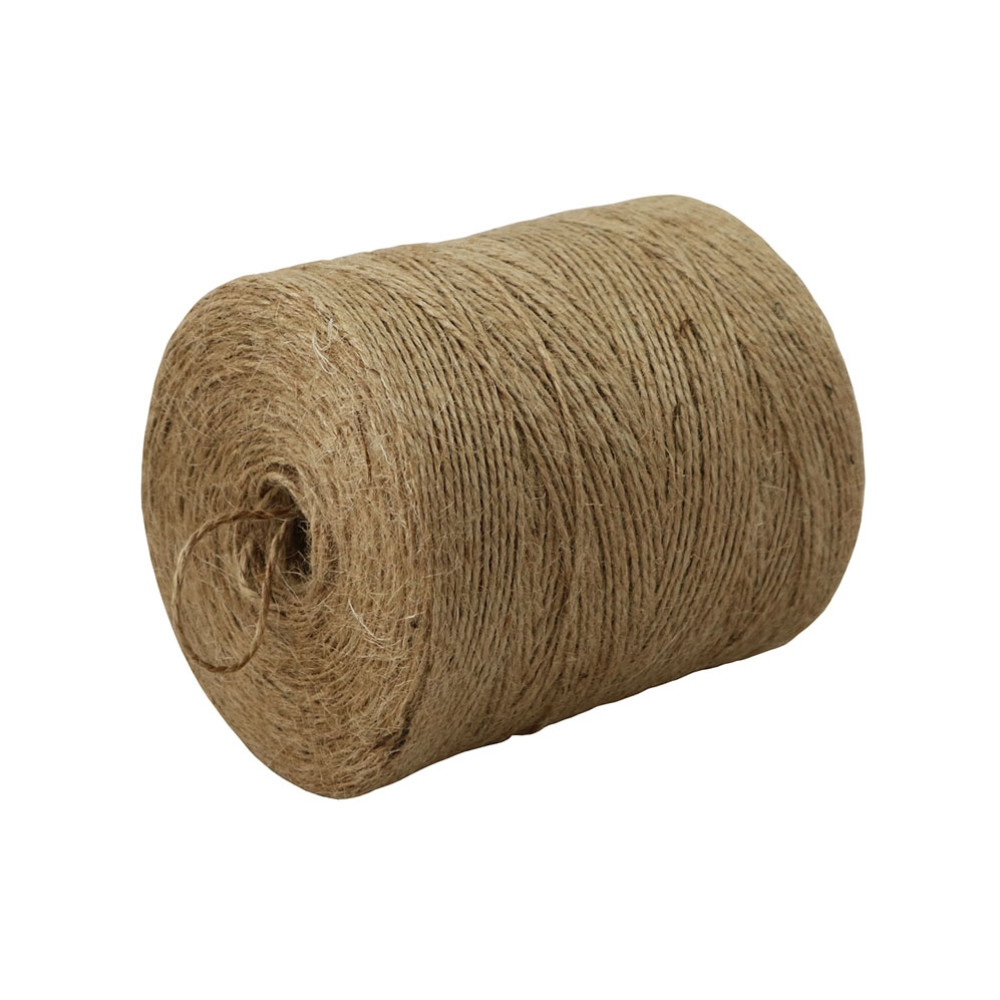 Шпагат джутовый для коробки для пиццы двухниточный бурый 1,4 мм 760 м 1 рулон