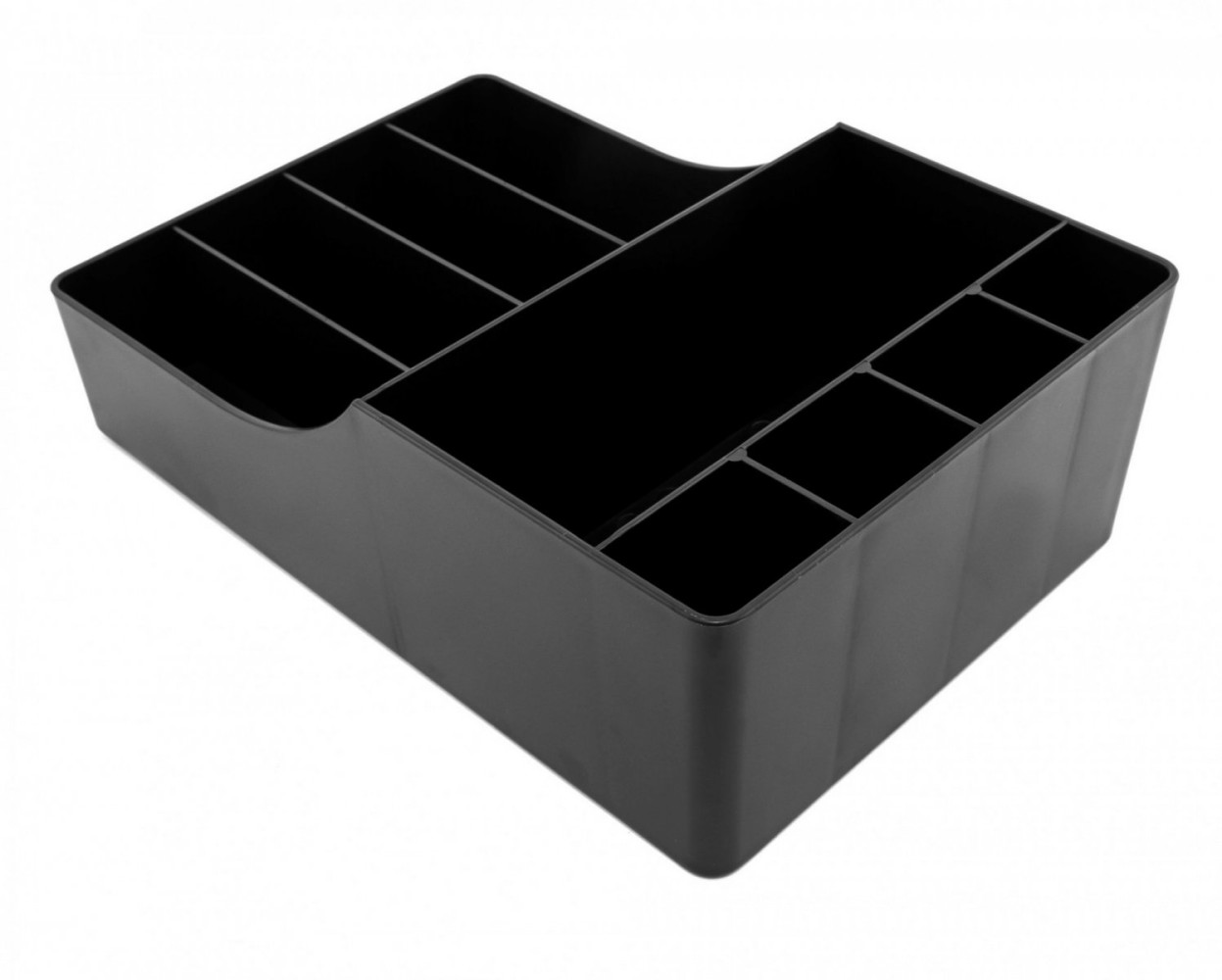 Органайзер для кофейни пластиковый 9 секций черный 20х10х30 см