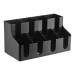 Органайзер для стаканов и крышек пластиковый 8 секций черный 41х22х20,5 см