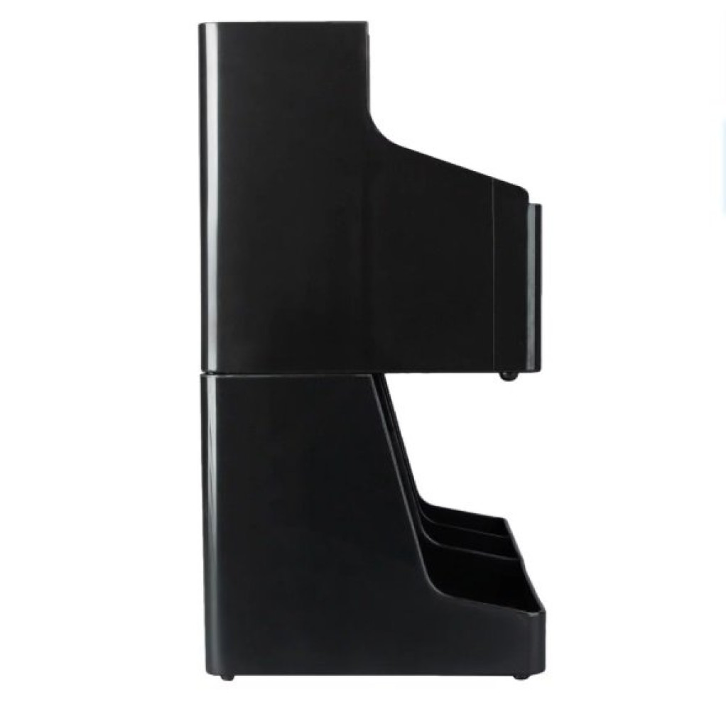 Органайзер для стаканов и крышек пластиковый 11 секций черный 41х40х21 см