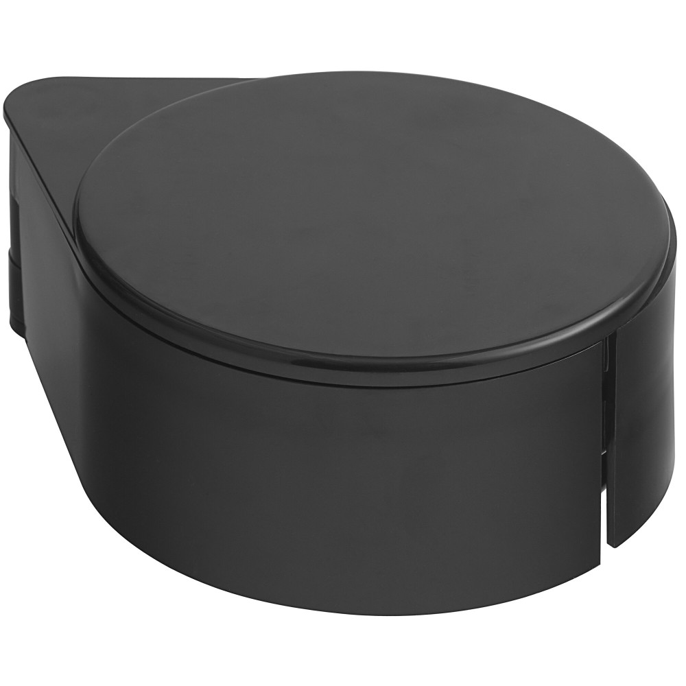 Риммер барный пластиковый 3 секции черный 20х16х7,5 см