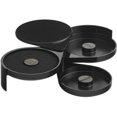 Риммер барный пластиковый 3 секции черный 20х16х7,5 см