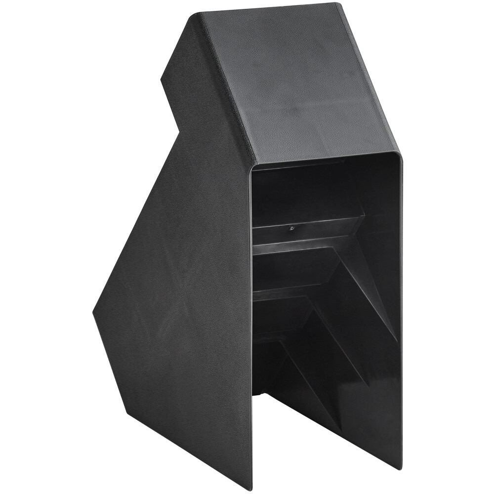 Органайзер для кофейни пластиковый 6 секций черный 15,5х42х37 см