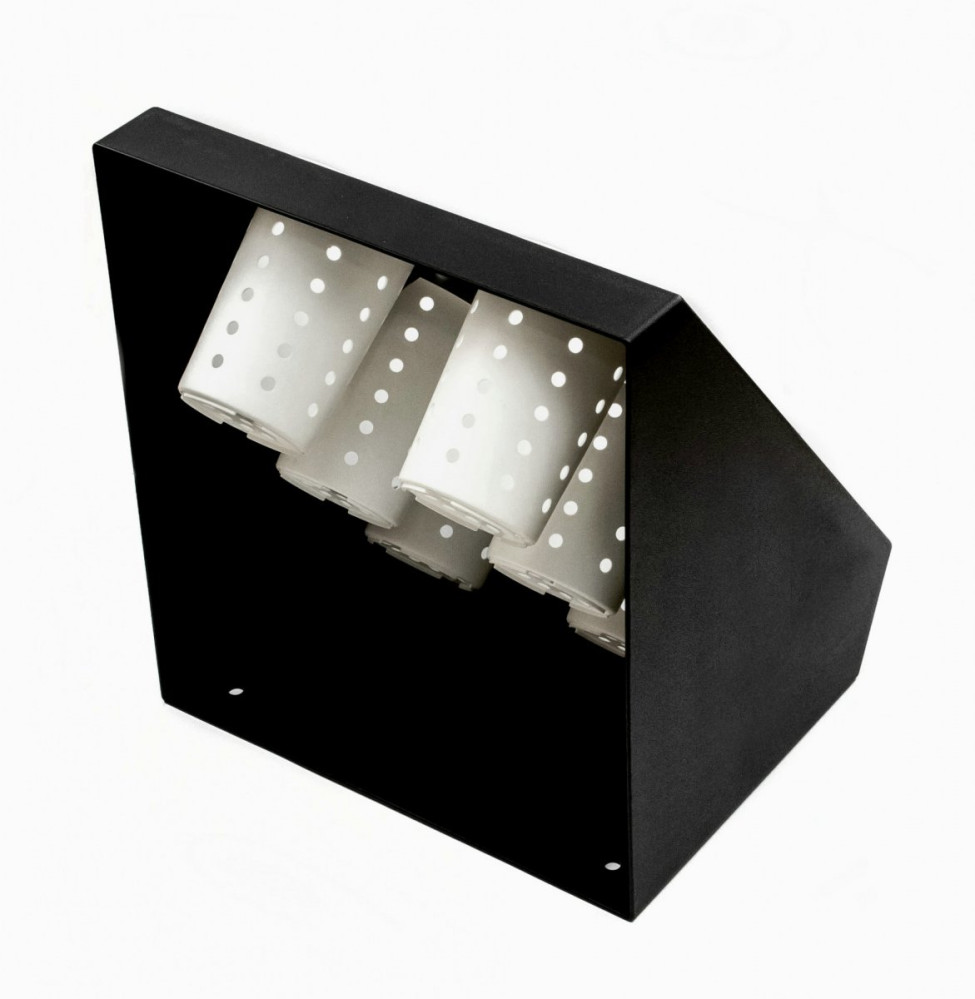 Органайзер для столовых приборов пластиковый 6 секций черно-белый 35х40,5х25,5 см