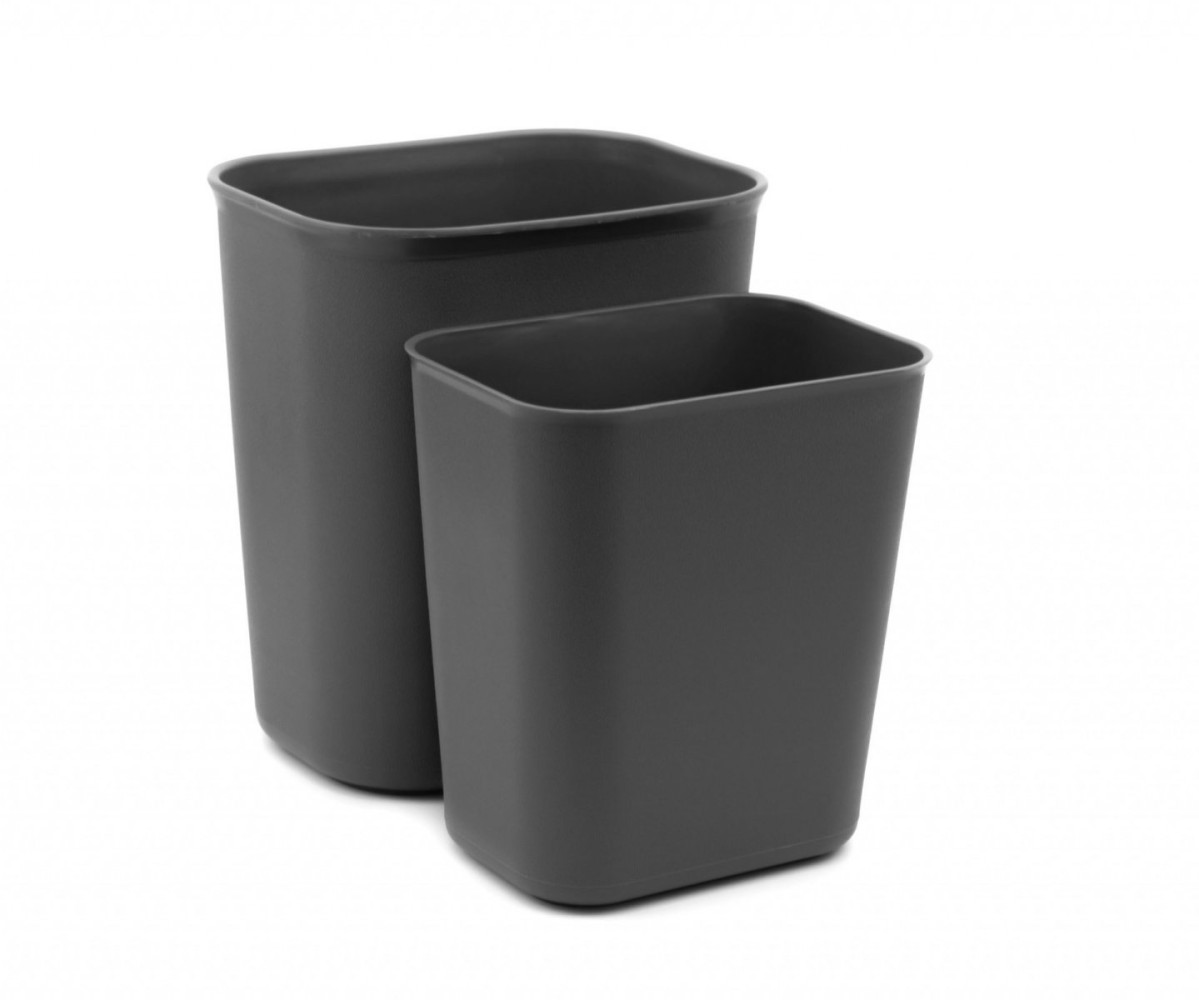 Корзина для мусора пластиковая One Chef серая 13 л 270х310х210 мм