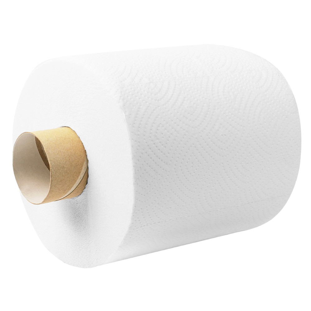 Туалетная бумага Джамбо с центральной вытяжкой Papero двухслойная белая 110 м 1 рулон (6 рул/уп)