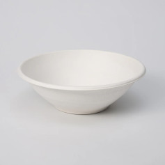 Салатник из сахарного тростника круглый белый 1000 мл 185х61 мм 125 шт/уп (4 уп/ящ)