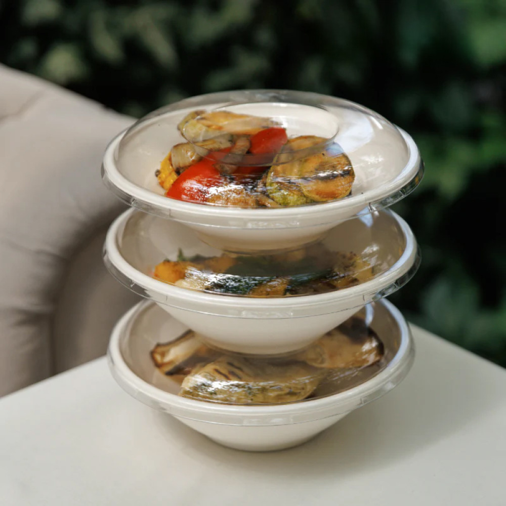 Крышка PET для салатника 19017, 19018 200 мм прозрачная 125 шт/уп (4 уп/ящ)