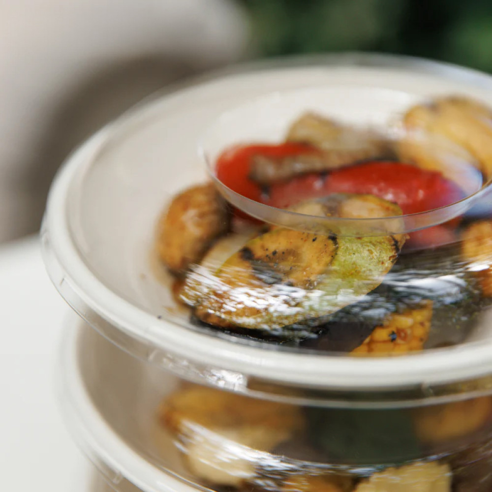 Крышка PET для салатника 19017, 19018 200 мм прозрачная 125 шт/уп (4 уп/ящ)