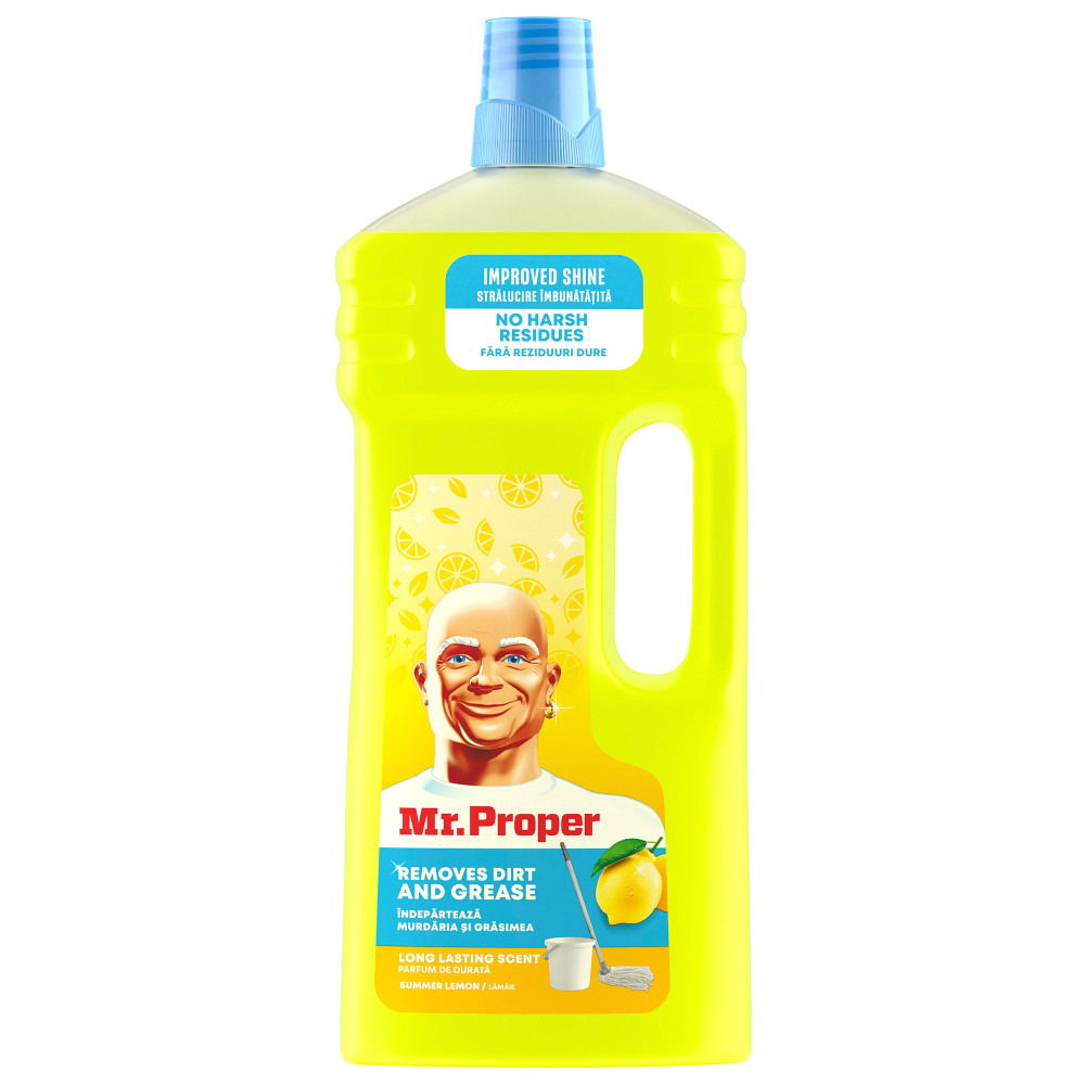 Средство для мытья пола и стен Mr. Proper Лимон 1,5 л (9 шт/ящ)