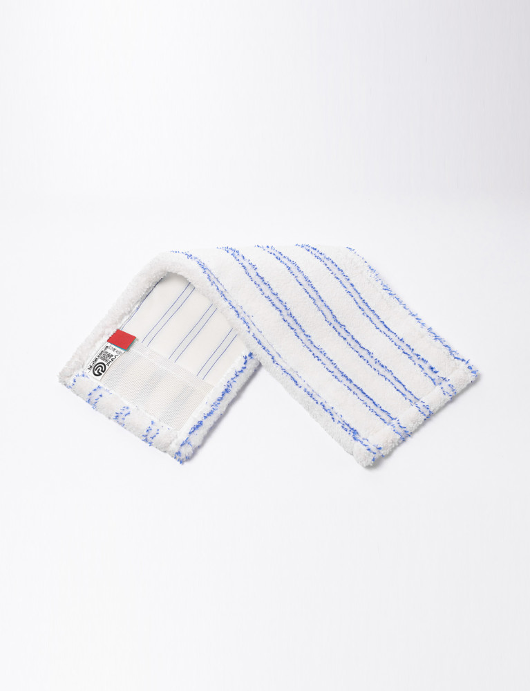 Моп для швабры из микрофибры Риал Активная фаза прочный бело-синий 60 см