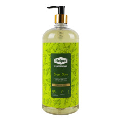 Мыло жидкое Helper Professional Premium Care Green Olive с оливковым маслом и дозатором 1 л (8 шт/ящ)