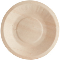 Тарелка деревянная круглая 130 мм 50 шт/уп