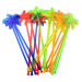 Мешалка для коктейлей пластиковая Пальма ассорти 240 мм 100 шт/уп